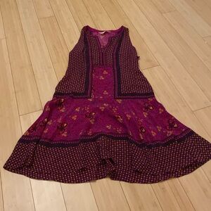 Rebecca Taylor Floral Print Sleeveless Dress